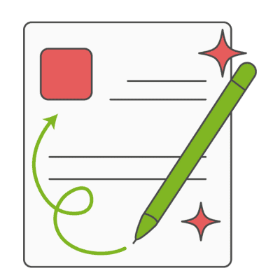A chat bubble icon with a person and gear symbolizes automated customer support tools that minimize human intervention for repetitive tasks like FAQs and troubleshooting.