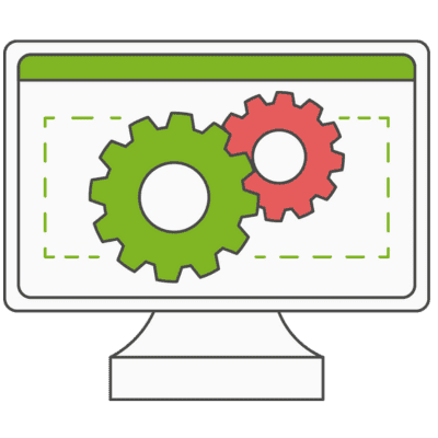 A funnel icon with a clock and figures indicates the automated streamlining of lead nurturing processes, enhancing speed, efficiency, and error reduction.