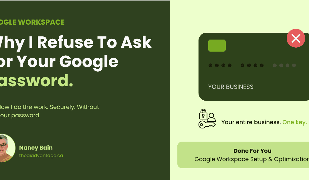 Why I Refuse to Ask for Your Google Password