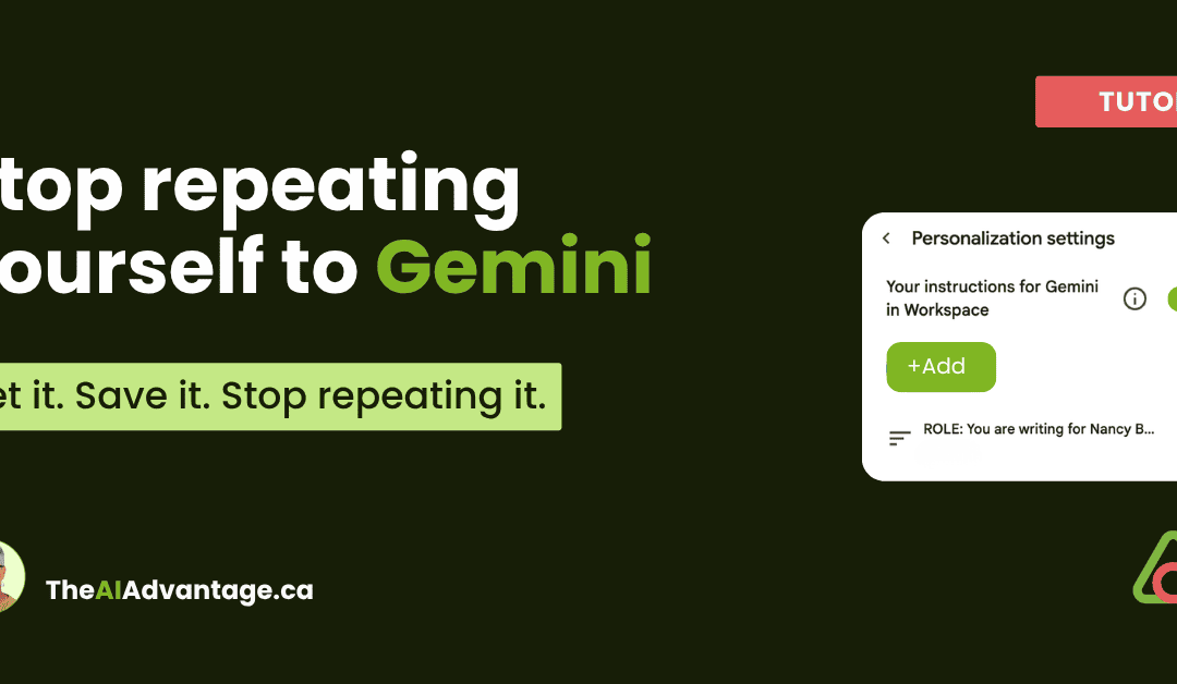 Gemini Custom Instructions: Stop Repeating Yourself in Google Workspace