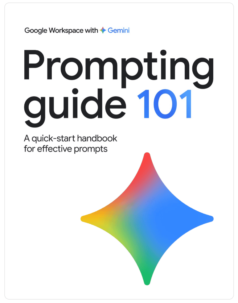 Google Workspace prompting guide 101 cover image