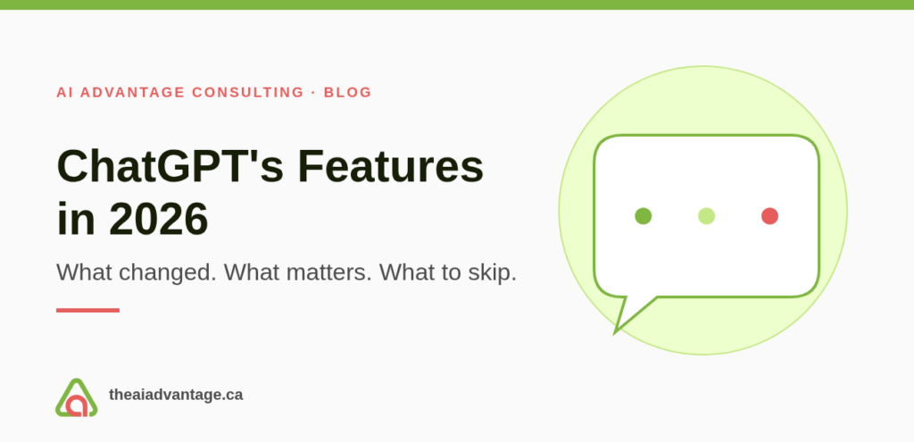 ChatGPT features 2026 blog feature image — AI Advantage Consulting