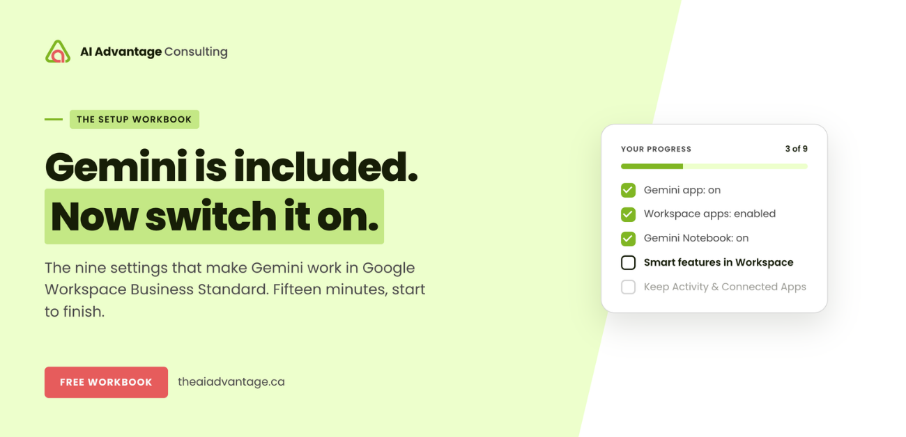 Activate Gemini in Google Workspace Business Standard