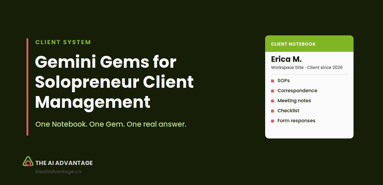 Gemini Gems for Solopreneur Client Management