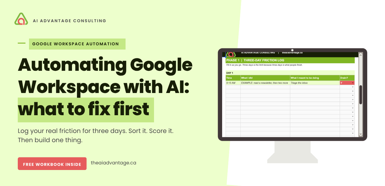 Automating Google Workspace With AI: What to Fix First
