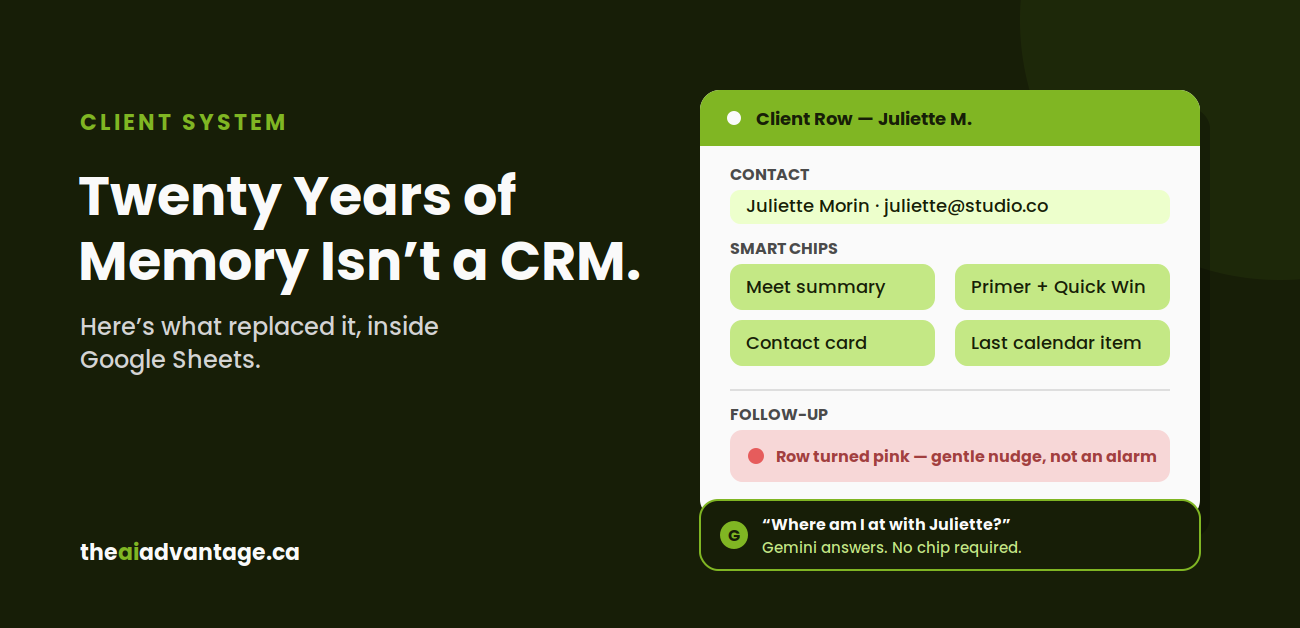 For Twenty Years, I Didn’t Need a CRM. Then My Business Outgrew My Memory